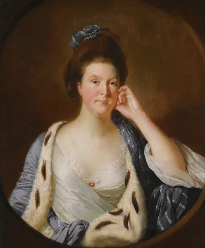Portrait of Lucy Stafford, Later Mrs Wilkinson (B. 1738) av Joseph Wright of Derby