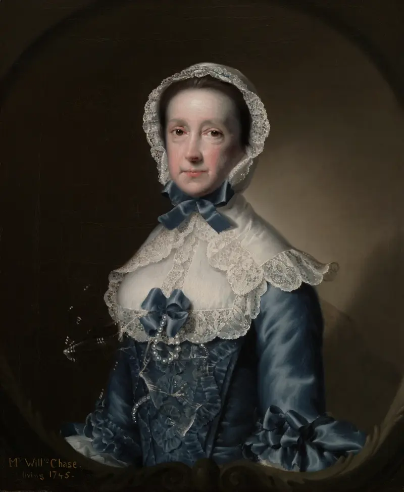Porträtt av Mrs. William Chase, Sr. av Joseph Wright of Derby