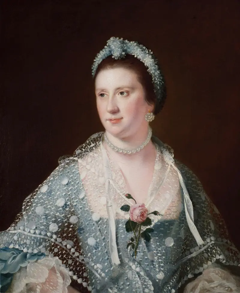 Portrait Of The Hon Mrs Boyle av Joseph Wright of Derby