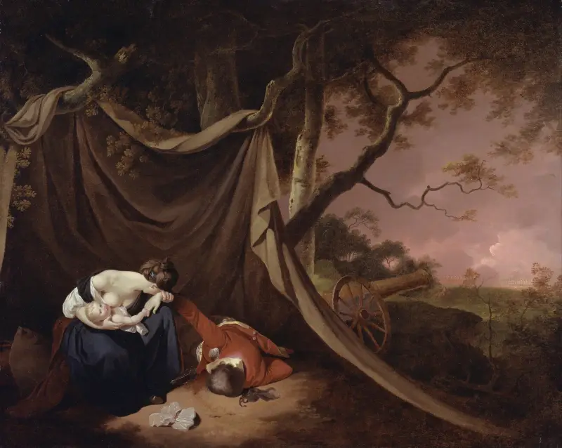 The Dead Soldier av Joseph Wright of Derby