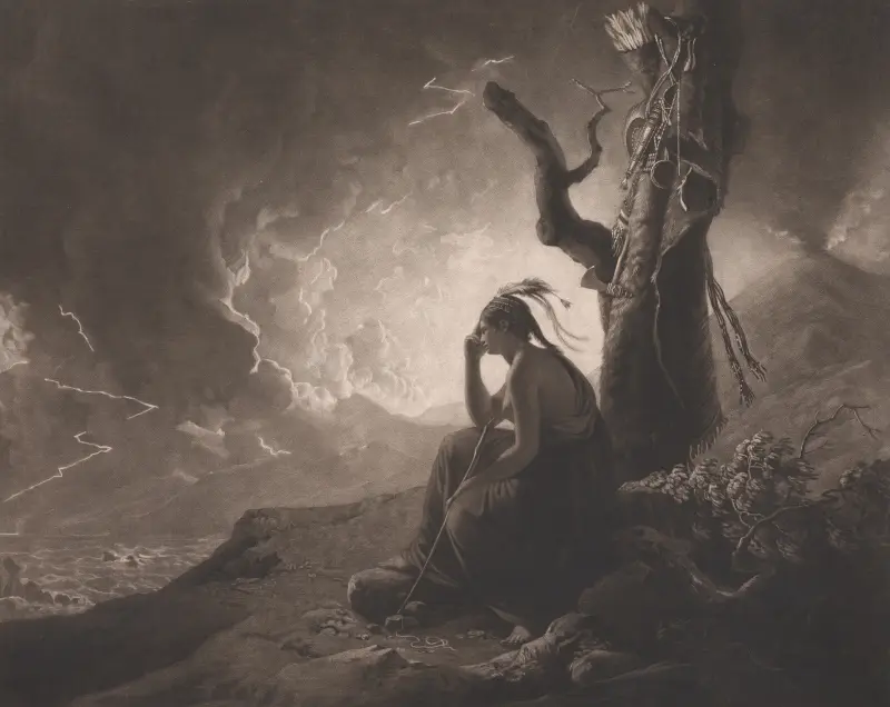 Den indiska änkan av Joseph Wright of Derby