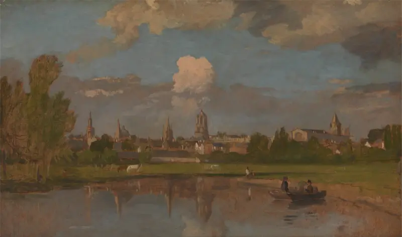 Oxford from the River with Christ Church in the Foreground av William Turner of Oxford