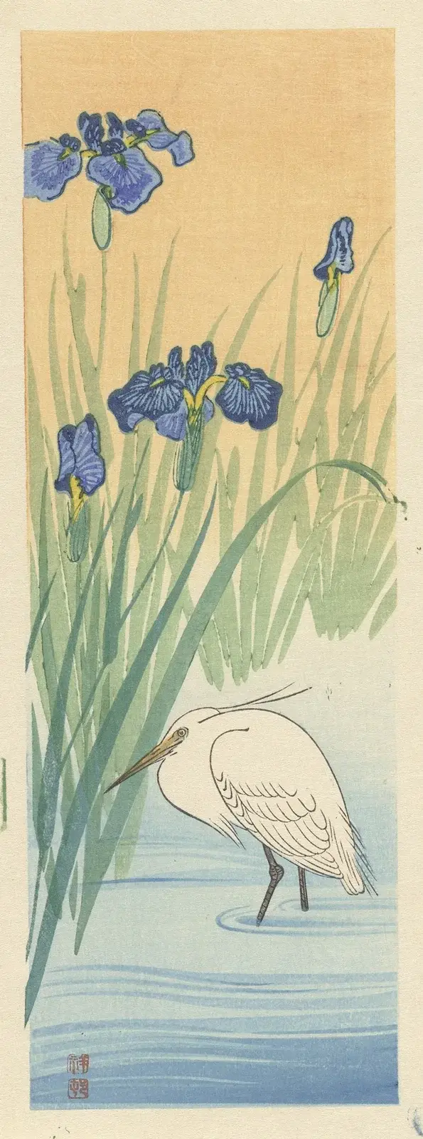 Volavka bílá, Ohara Koson