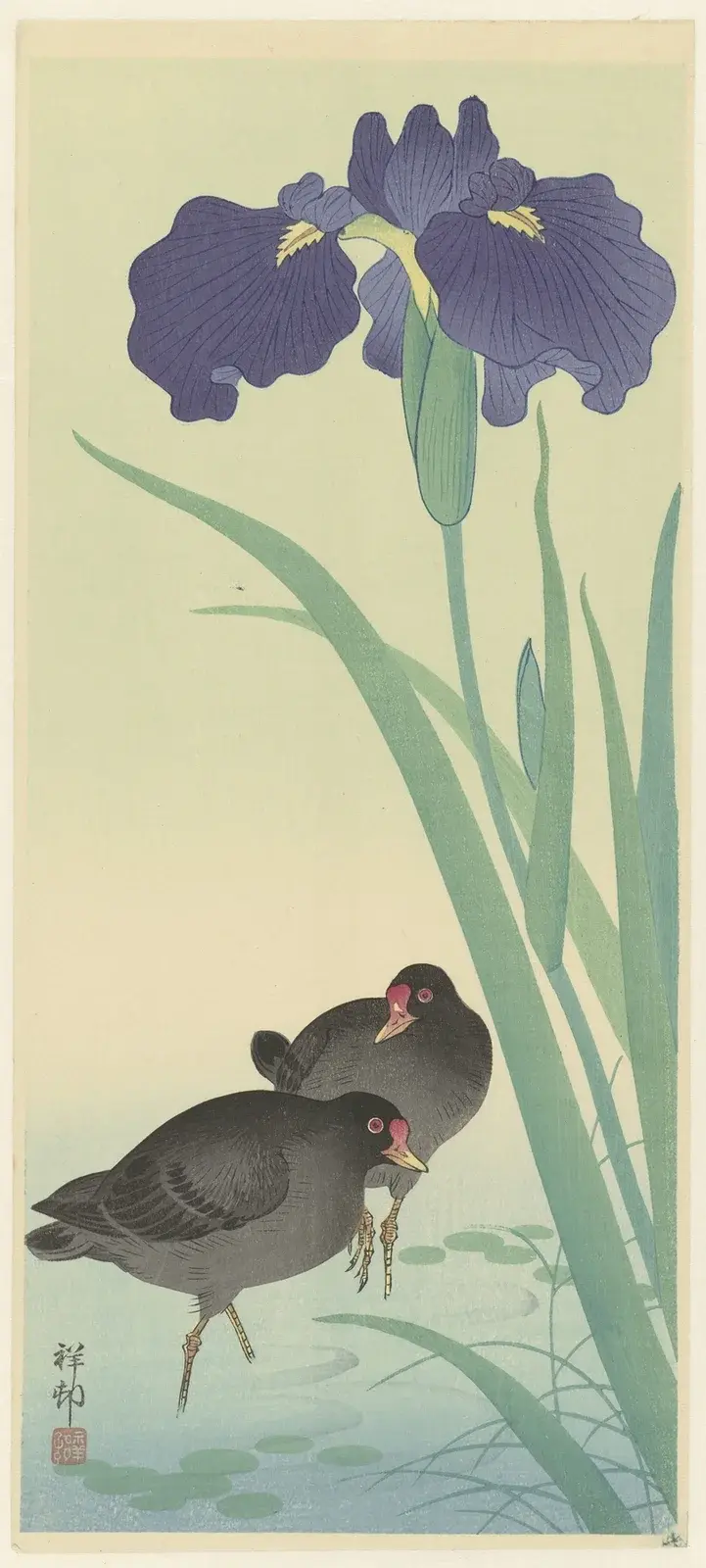Slöjsvalor a kosatce, Ohara Koson