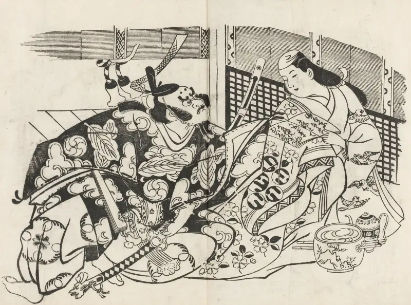 Yakusha ezukushi Pl.2 av Okumura Masanobu