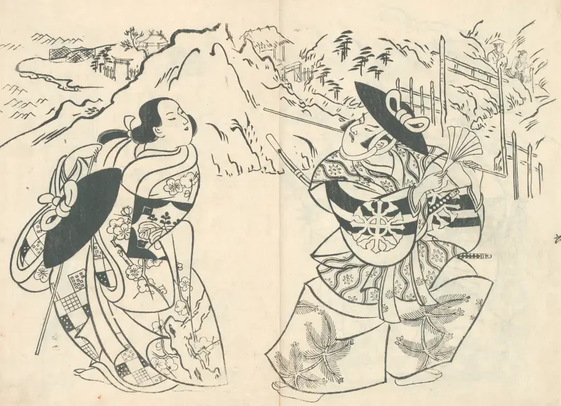 Yakusha ezukushi Pl.6 av Okumura Masanobu