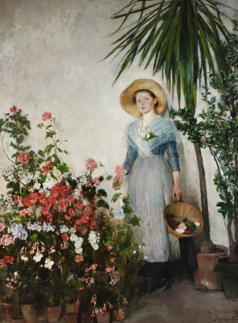 Im Orangenhaus von Olga Boznanska