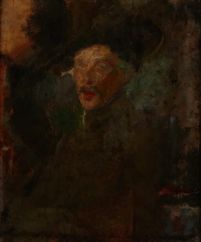 Portrait of Architect Franciszek Mączyński av Olga Boznanska