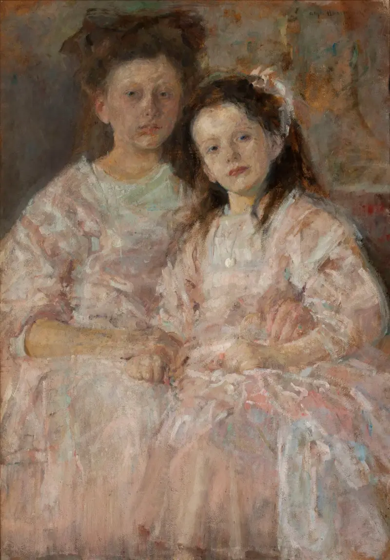 Portret dziewcząt (Helena i Władysława Chmielarczyk), Olga Boznanska