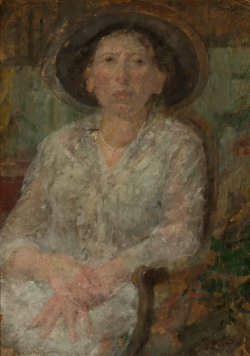 Porträtt av Miss Ellen av Olga Boznanska