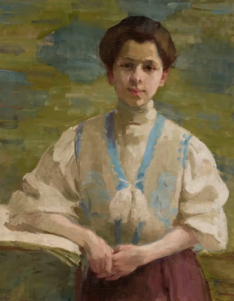 Selbstporträt, 1893 von Olga Boznanska