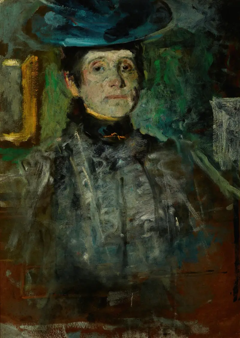 Selbstporträt, 1908 von Olga Boznanska