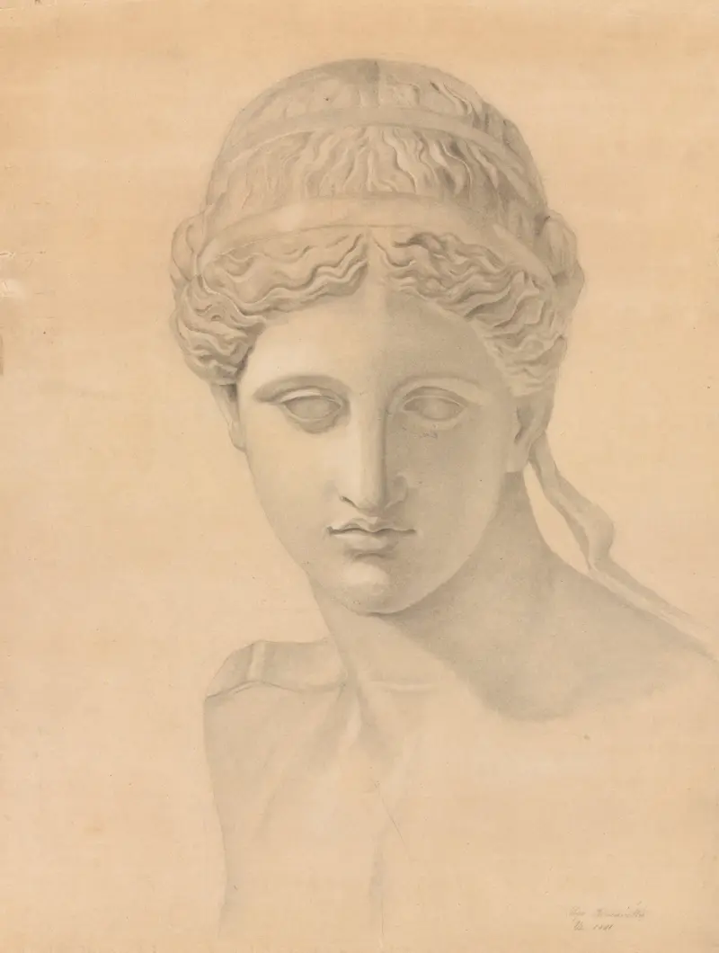 Studie einer Büste von Olga Boznanska