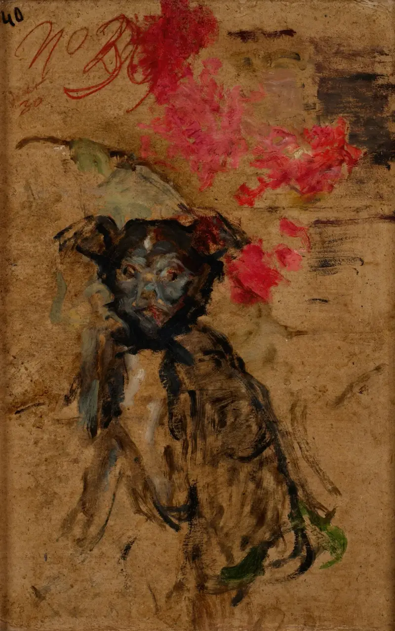 Studie av konstnärens hund av Olga Boznanska