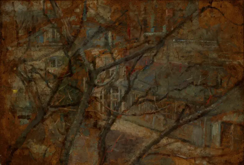 Blick aus dem Atelierfenster, 1914 von Olga Boznanska