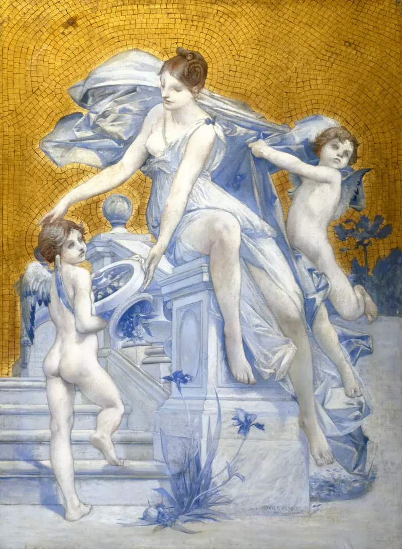 Allégorie de la Fortune av Luc-Olivier Merson