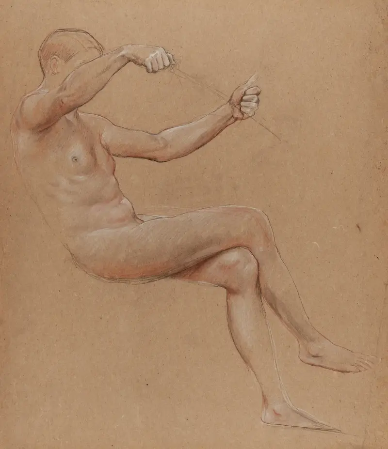 Naketstudie av Luc-Olivier Merson