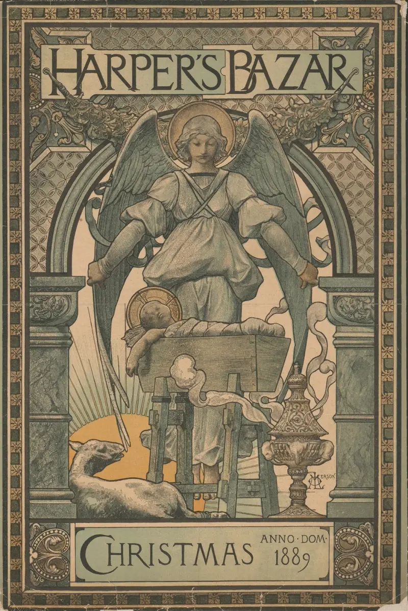 Harper’s bazaar, Christmas (1889.) av Luc-Olivier Merson