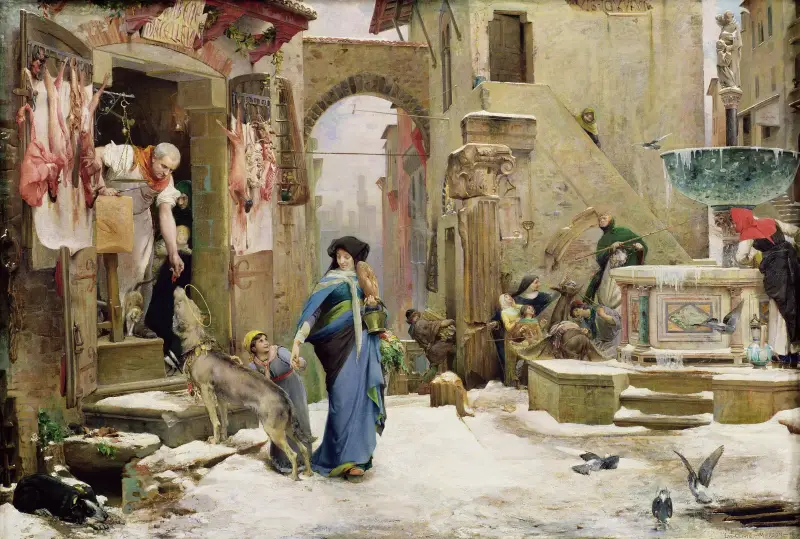 Der Wolf von Gubbio von Luc-Olivier Merson