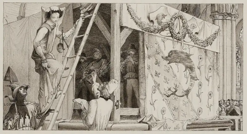 Pierre Gringoire av Luc-Olivier Merson
