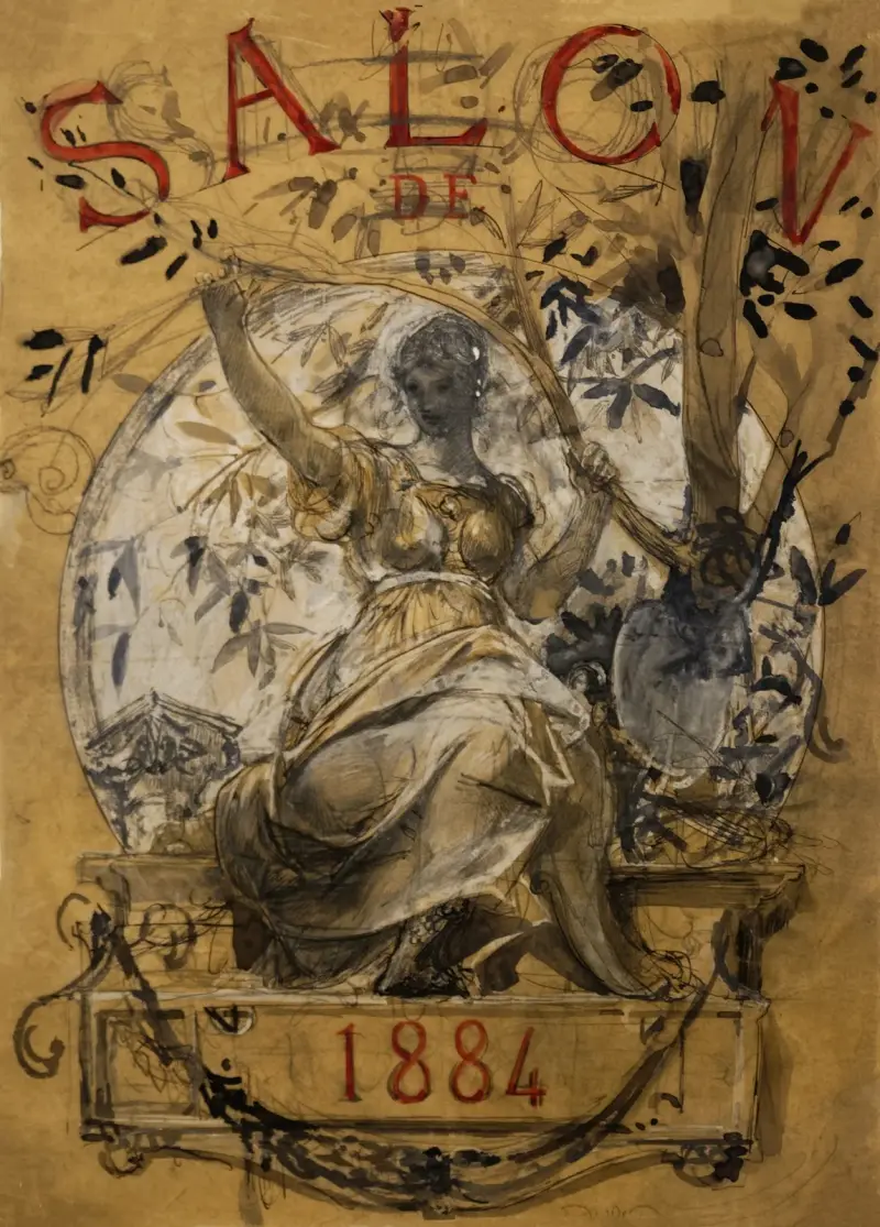 Salon de 1884, omslagsförslag av Luc-Olivier Merson