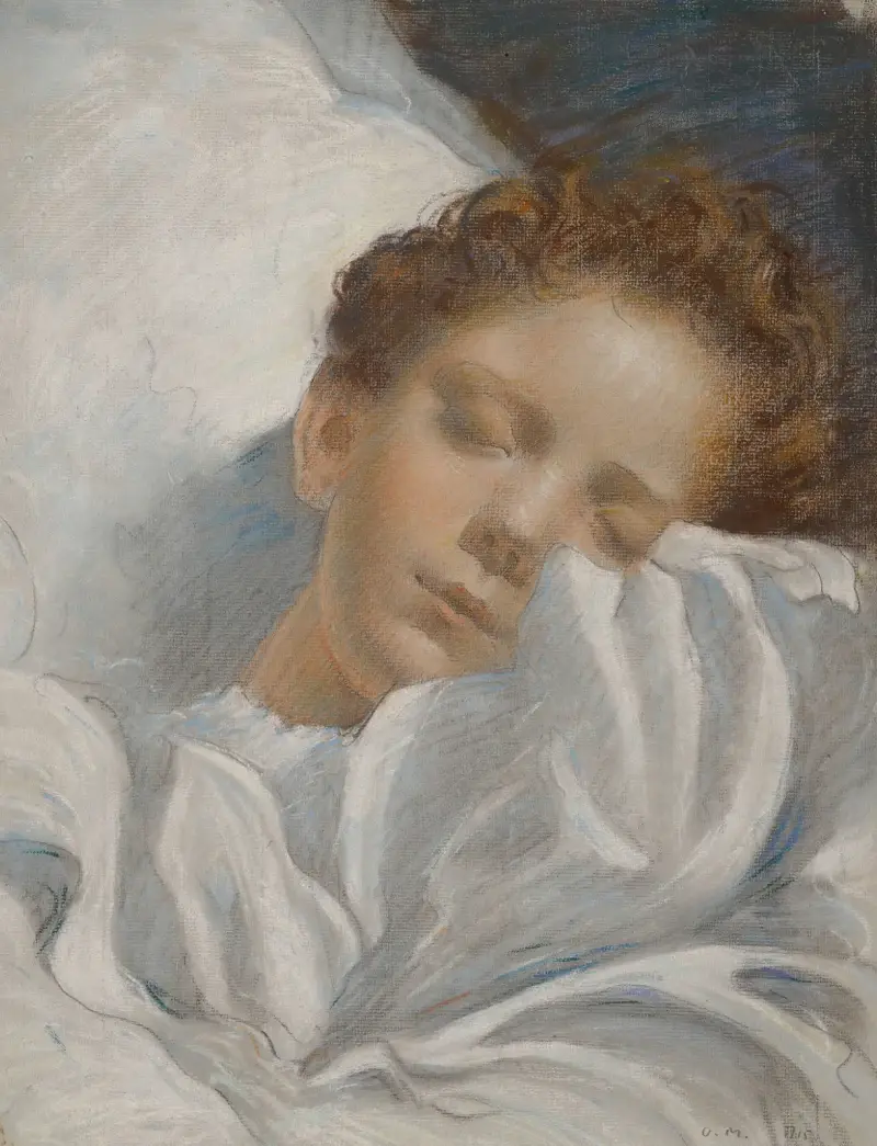 Study Of A Sleeping Child av Luc-Olivier Merson