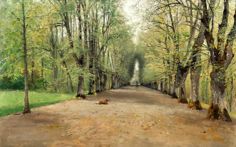 Allé vid Strömsholm av Olof Hermelin