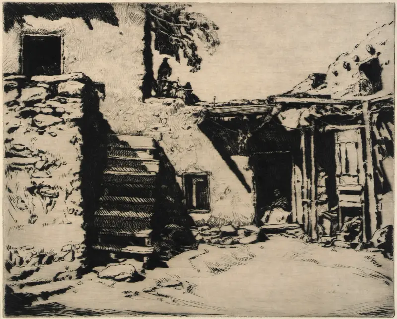 Hövdingens hus, Moenkopi, Arizona av Carl Oscar Borg