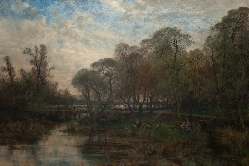 Landscape with Water and Trees av Oscar Törnå