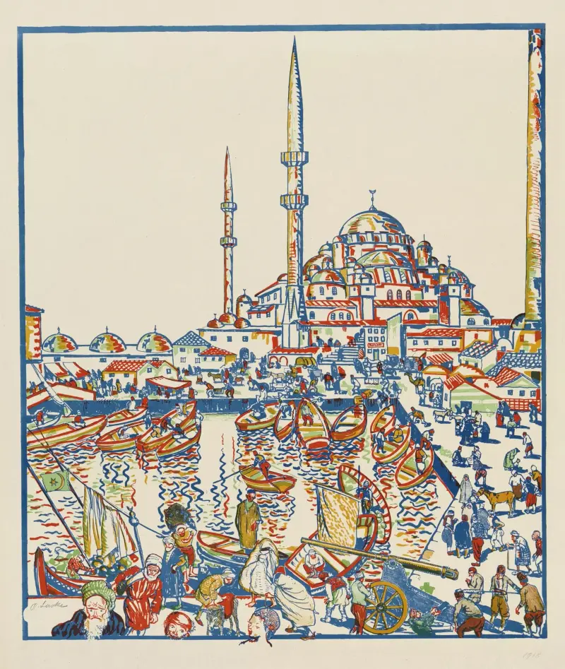 Konstantinopel (mit Hagia Sophia) von Oskar Laske