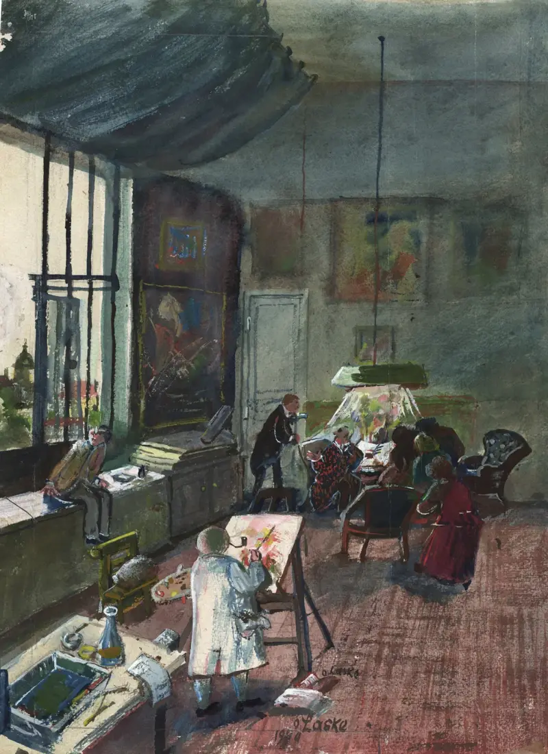 Das Atelier Oskar Laskes in Wien av Oskar Laske