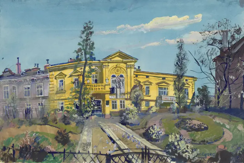 Richard Wagner-huset på Hadikgasse 72 av Oskar Laske