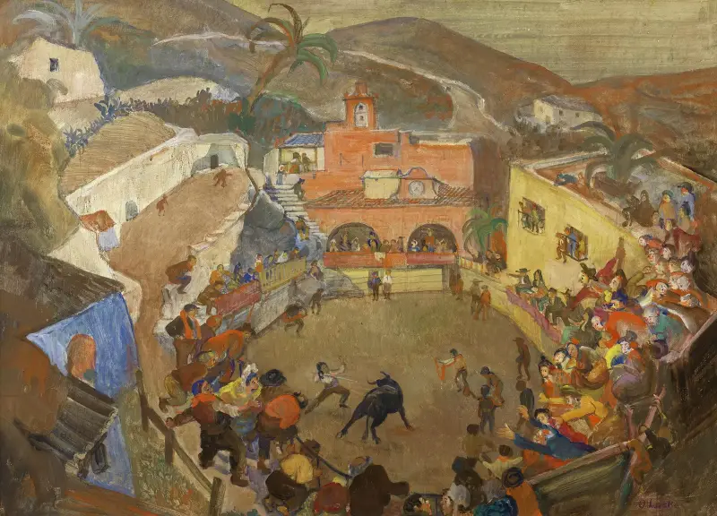 Tjurfäktningen vid Toledo av Oskar Laske