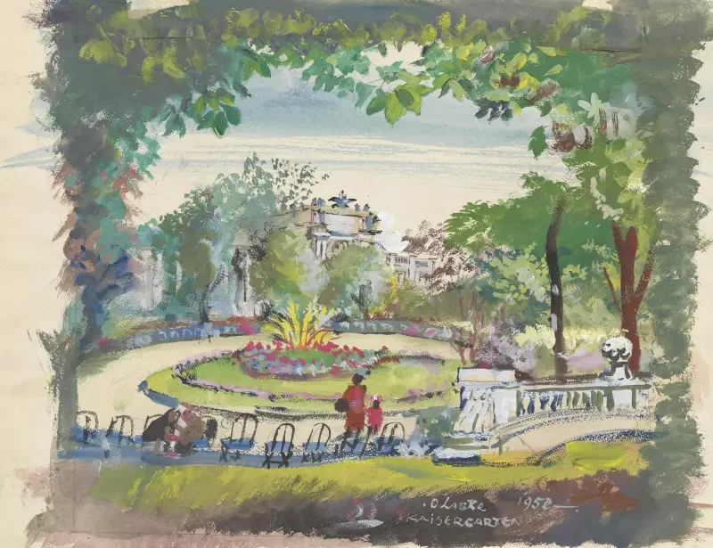 I. Burggarten av Oskar Laske