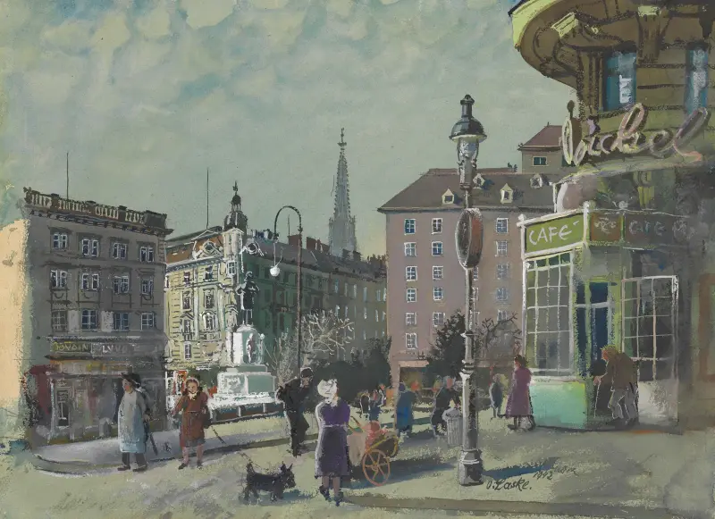 I. Dr. Karl Lueger-Platz av Oskar Laske