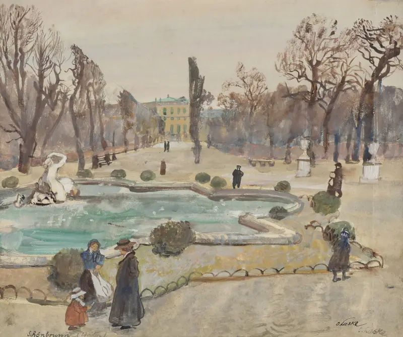 Schönbrunn (Winter) von Oskar Laske