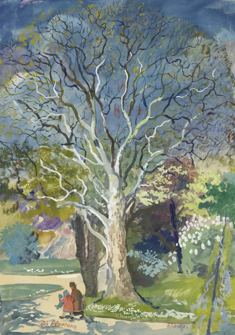 XIII. Schönbrunn (trädgården) av Oskar Laske