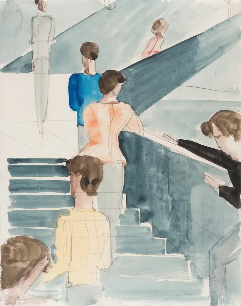 Bauhaus Stairway av Oskar Schlemmer