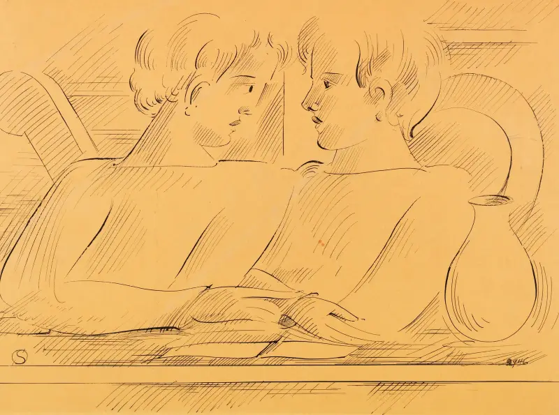 Duo, 1936 – Nr. 1 von Oskar Schlemmer