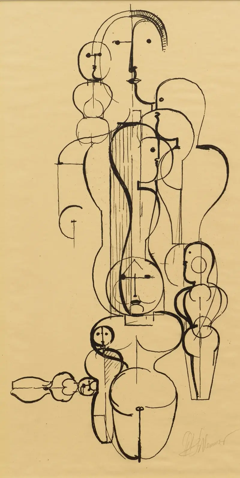 Figurální plán K 1, Oskar Schlemmer