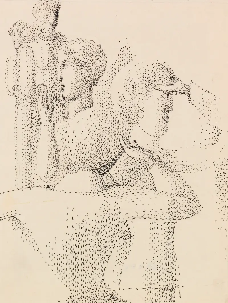 Punktierte Gruppe von Oskar Schlemmer