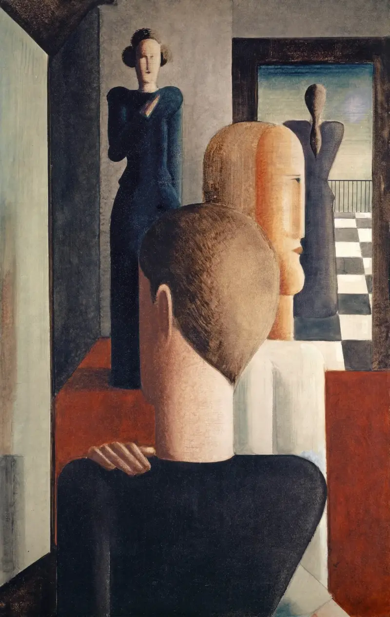 Wnętrze z pięcioma postaciami, rzymskie, Oskar Schlemmer