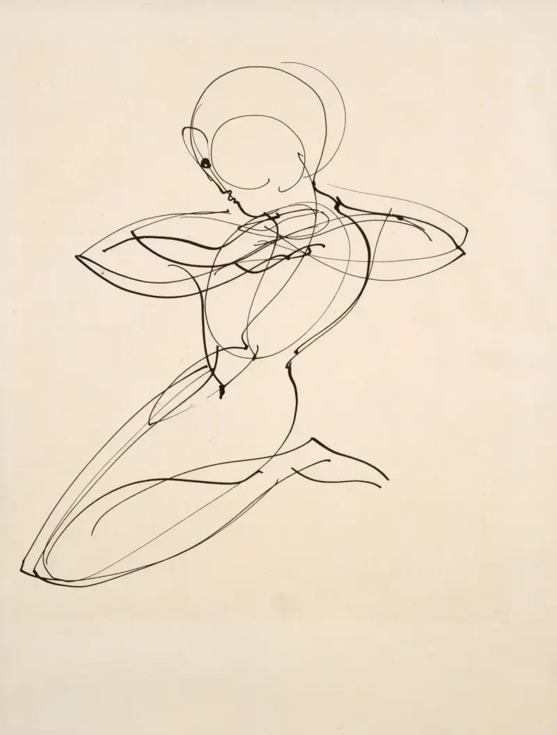 Klečící postava, Oskar Schlemmer