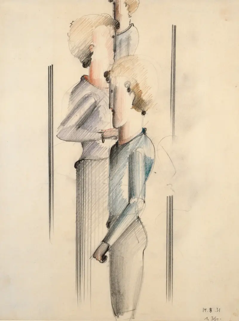 Tři figury, Oskar Schlemmer