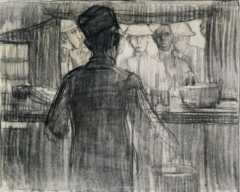 A.R.C. Canteen, World War I av Henry Ossawa Tanner