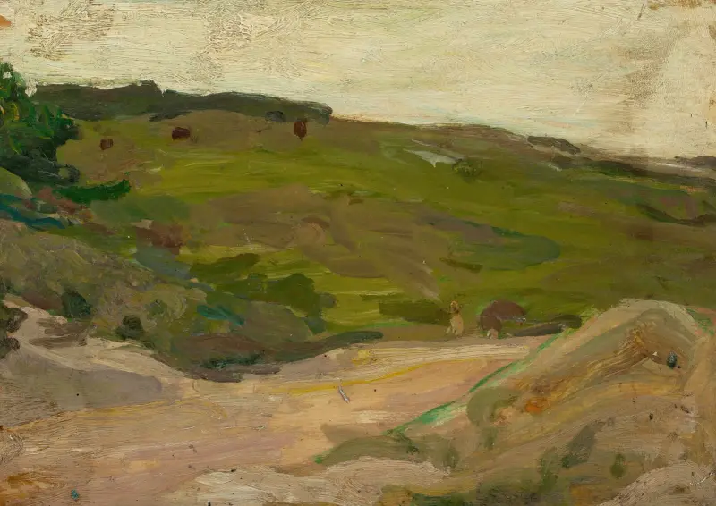 Lantlig scen i Adirondacks av Henry Ossawa Tanner