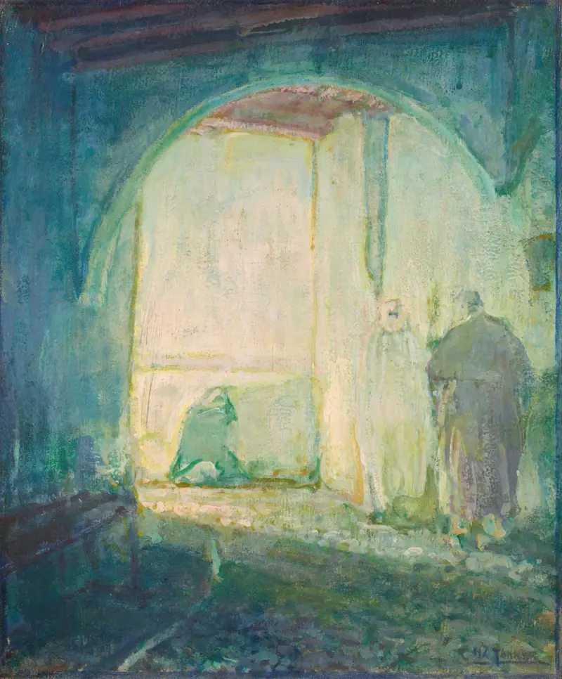 Marockansk scen av Henry Ossawa Tanner