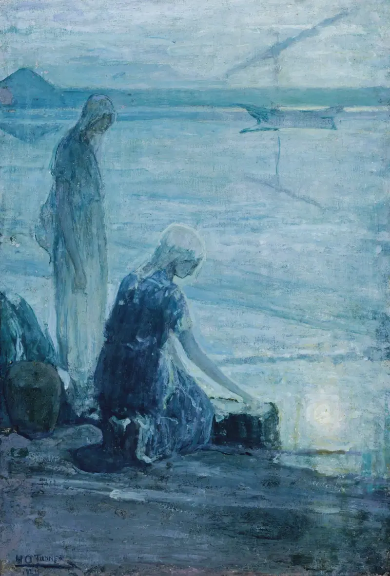 Moses in the Bullrushes av Henry Ossawa Tanner