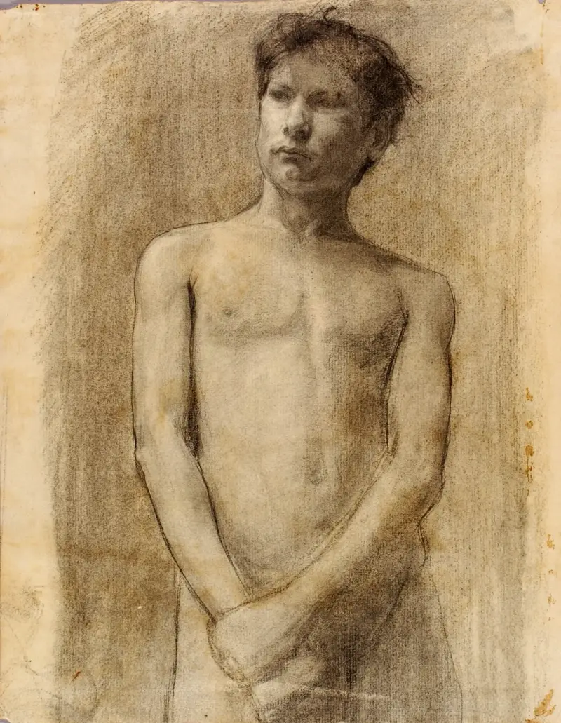 Studie av en ung man av Henry Ossawa Tanner