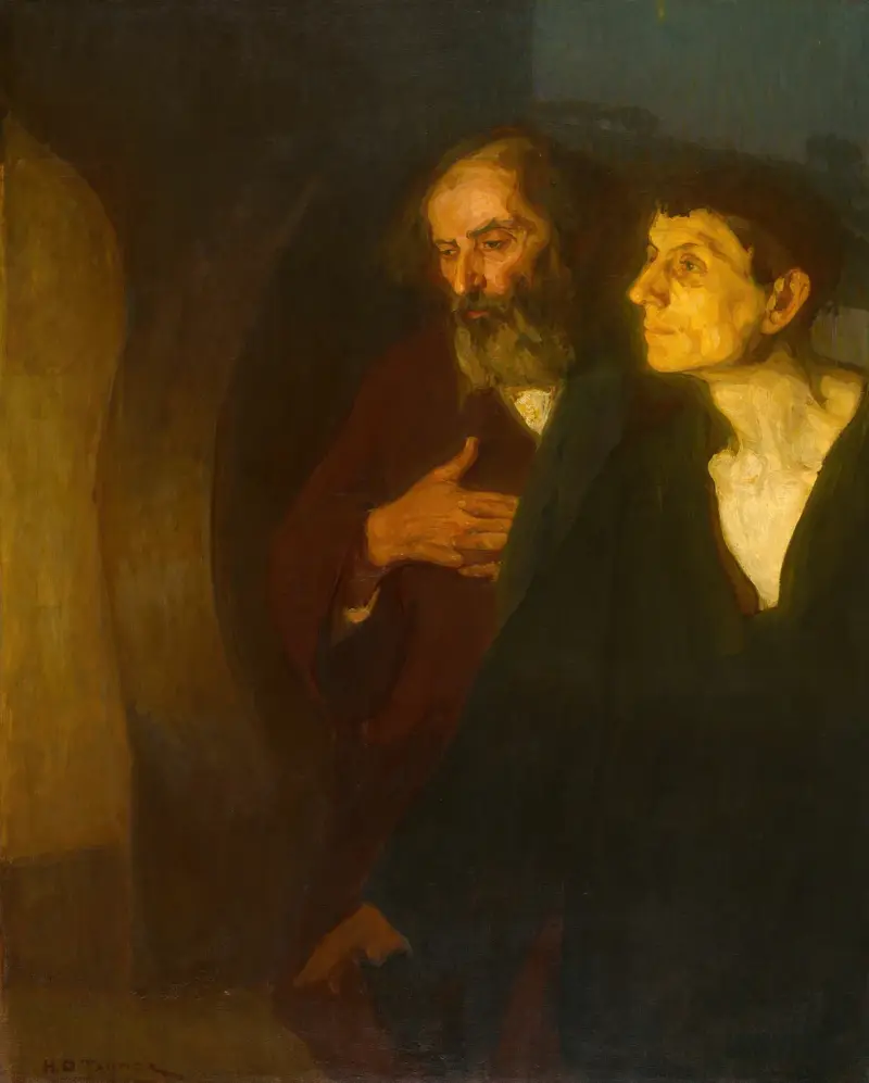 De två lärjungarna vid graven av Henry Ossawa Tanner